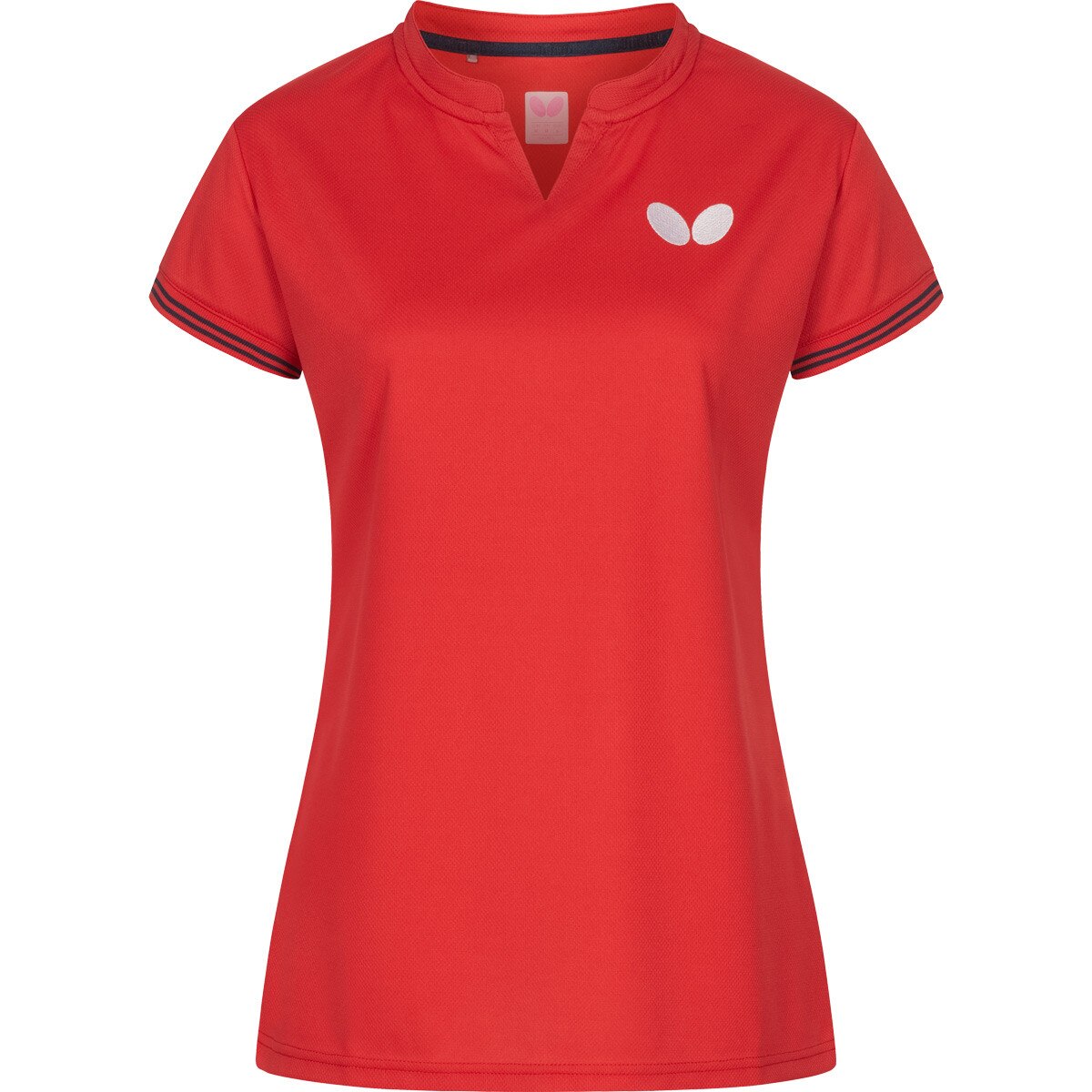 Butterfly Puren Lady Shirt: Front of Red Shirt